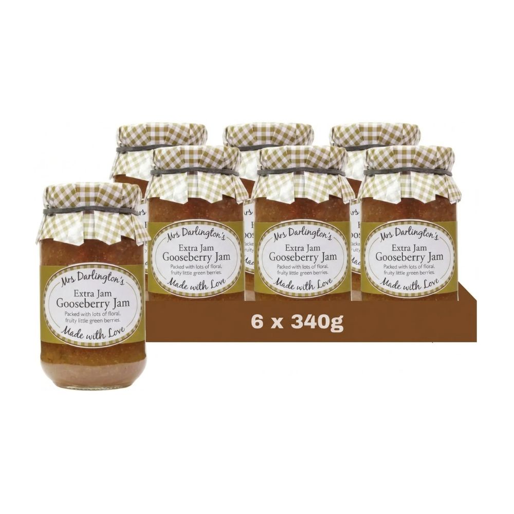 Mrs Darlington's Gooseberry Jam 6 x 340g
