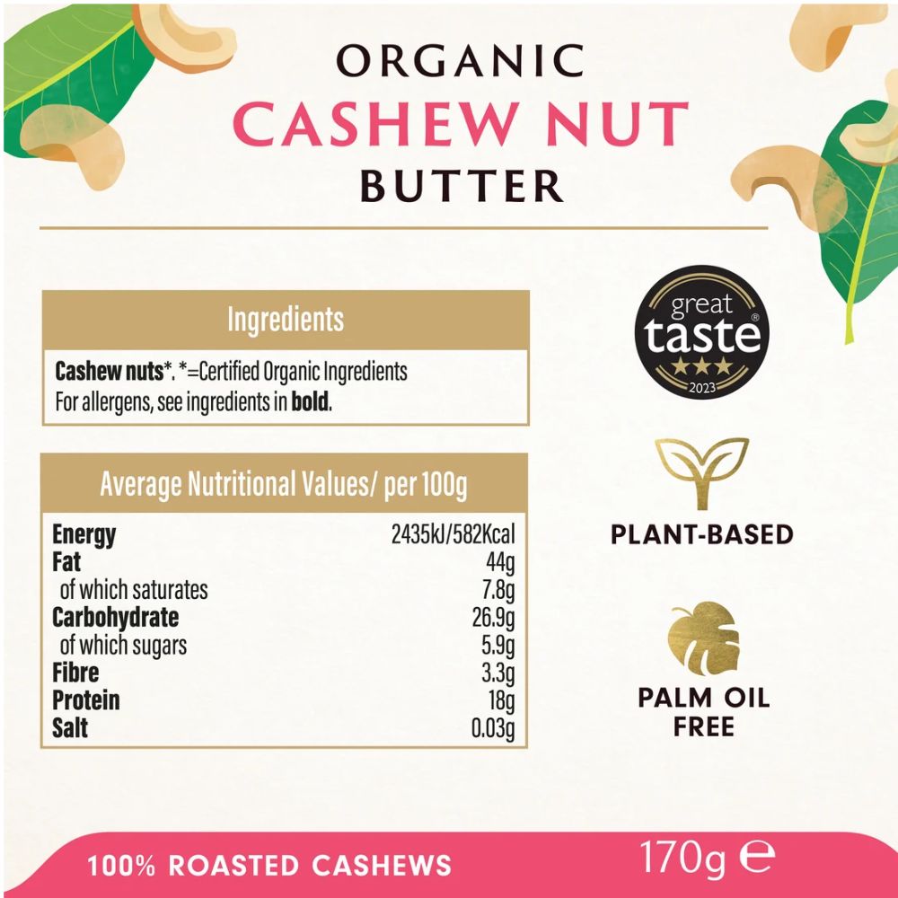 Biona Organic Cashew Nut Butter 170g