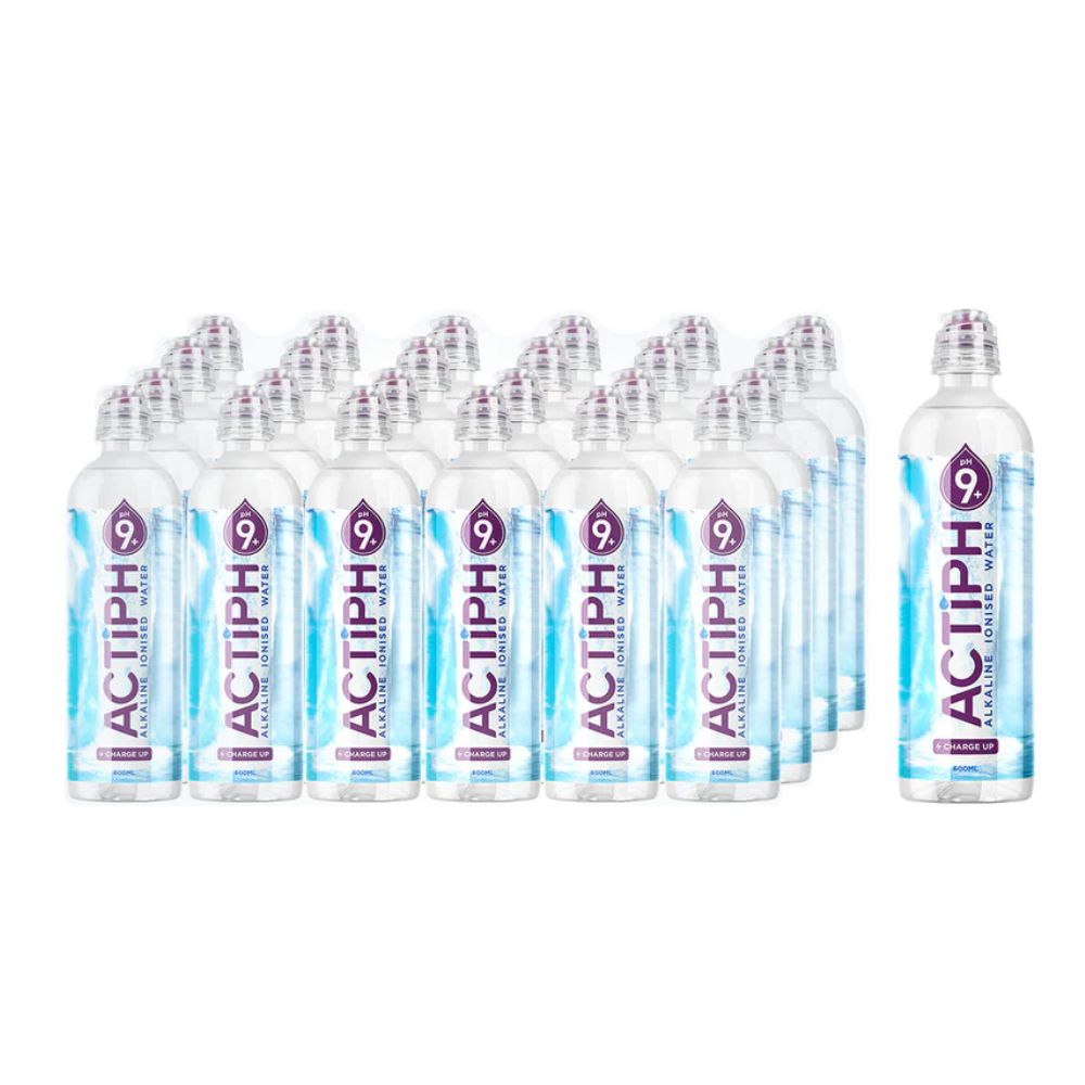ACTIPH Alkaline Ionised Water PET Sports Cap 24 x 600ml