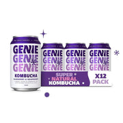 Genie Blueberry & Raspberry Kombucha 12 x 330ml