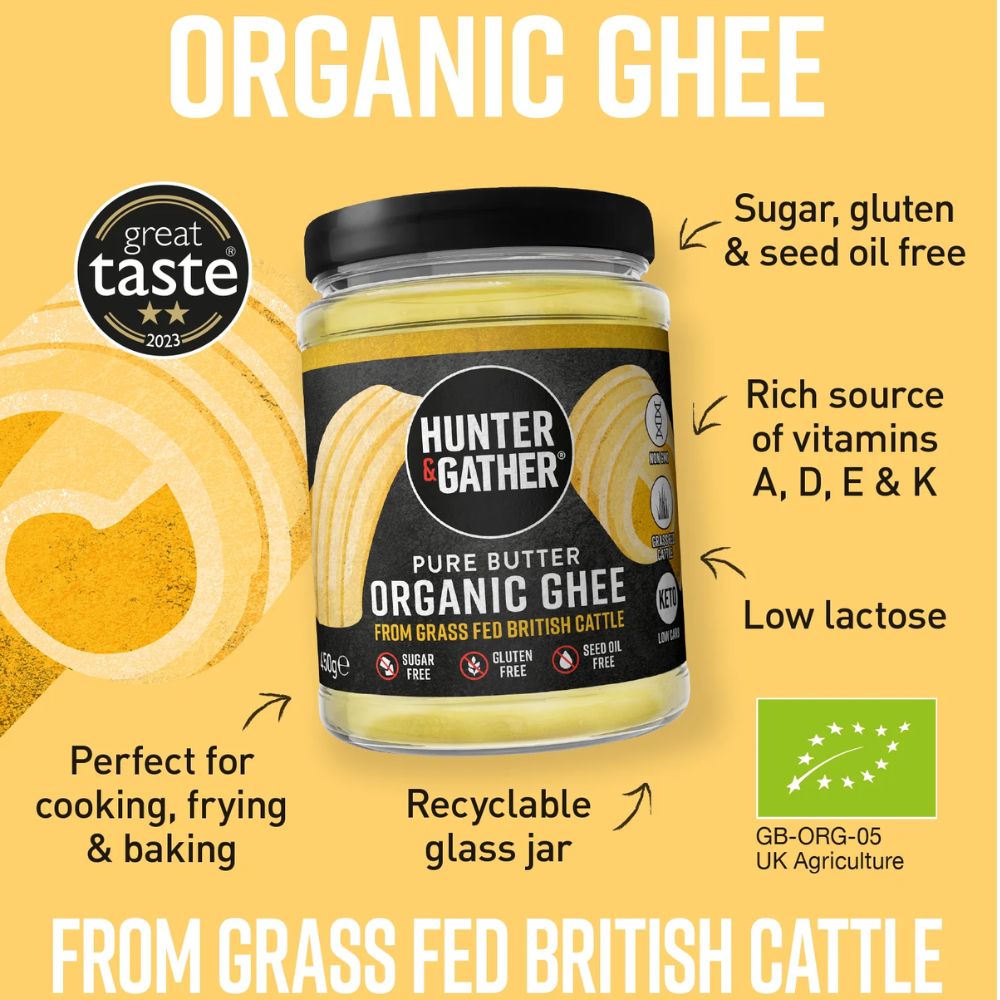 Hunter & Gather Grass-Fed British Organic Ghee 450g