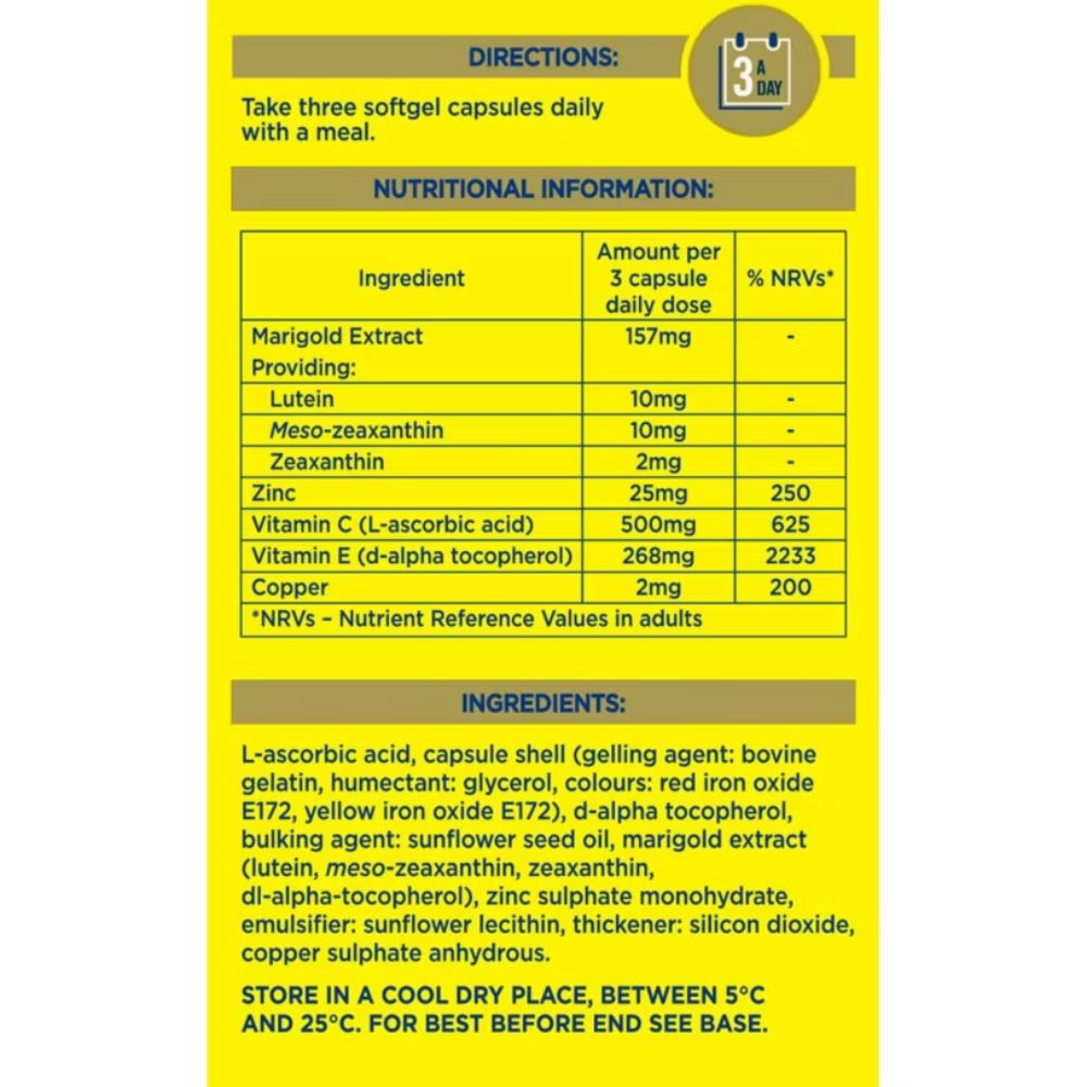 MacuShield Gold 30 Day Pack 90 Capsules