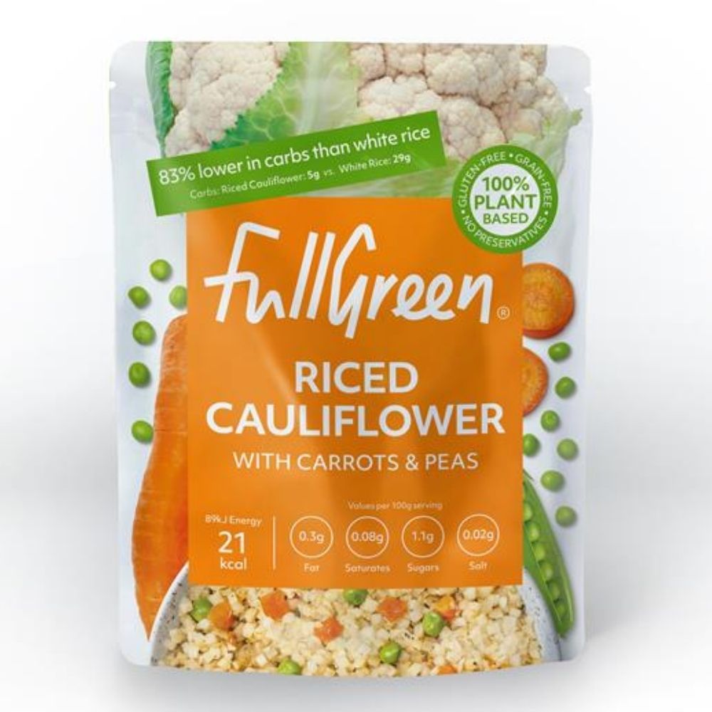 Fullgreen Riced Cauliflower Carrots & Peas 6 x 200g