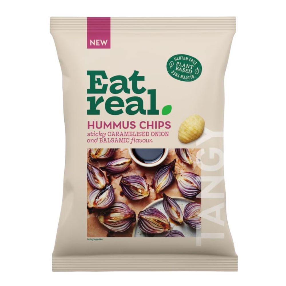 Eat Real Hummus Chips Caramelised Onion & Balsamic Vinegar 10 x 110g