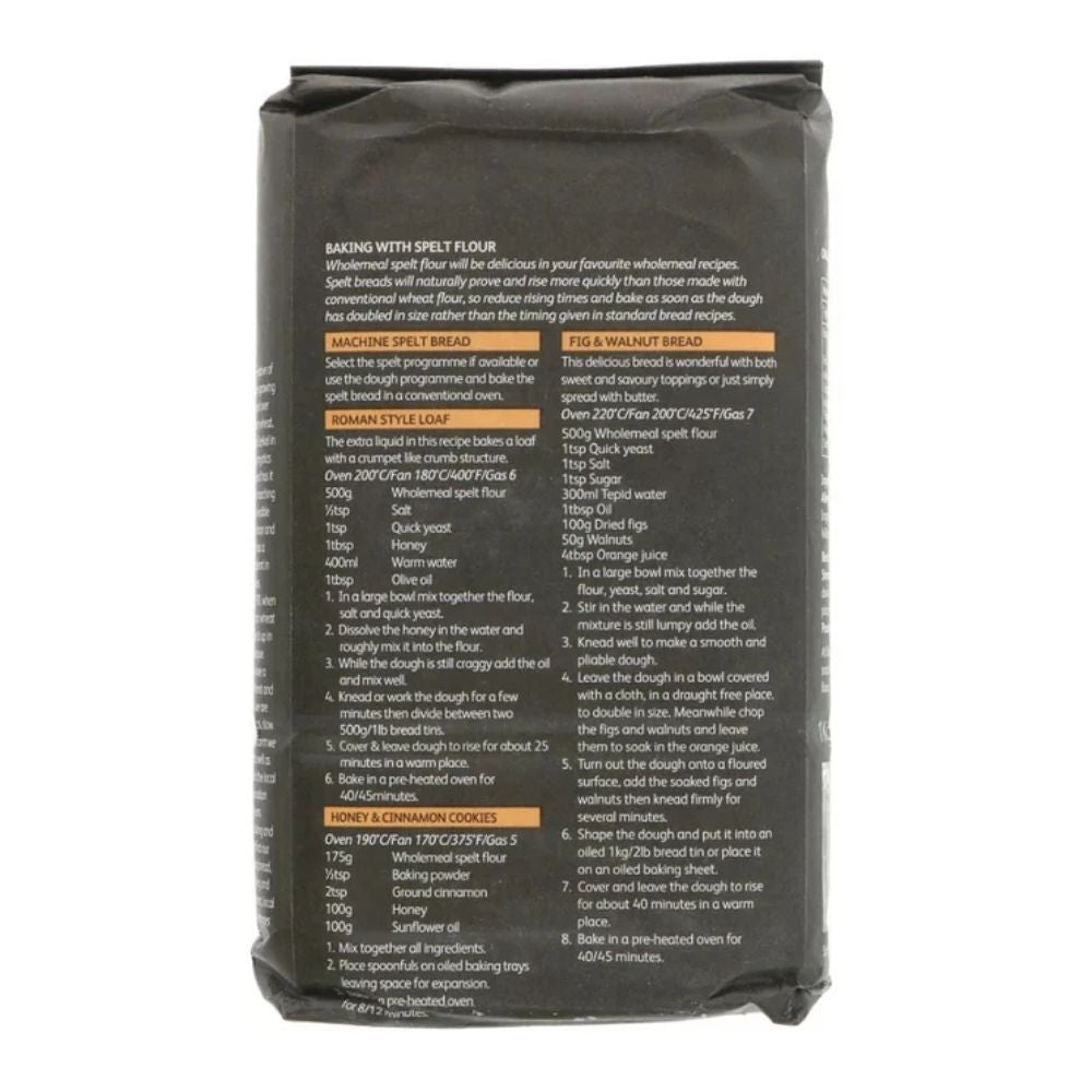 Doves Farm Organic Wholemeal Spelt Flour 5 x 1Kg