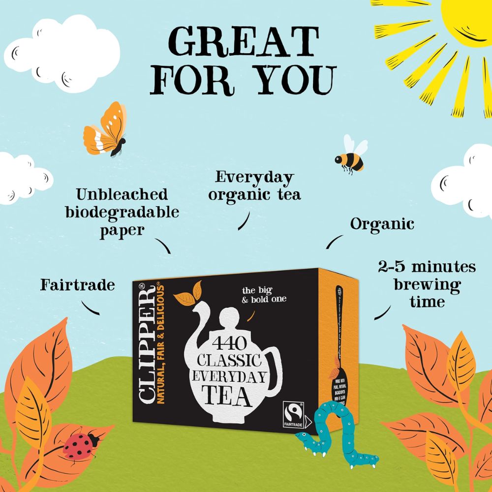 Clipper Fairtrade Everyday One Cup 440 Tea Bags
