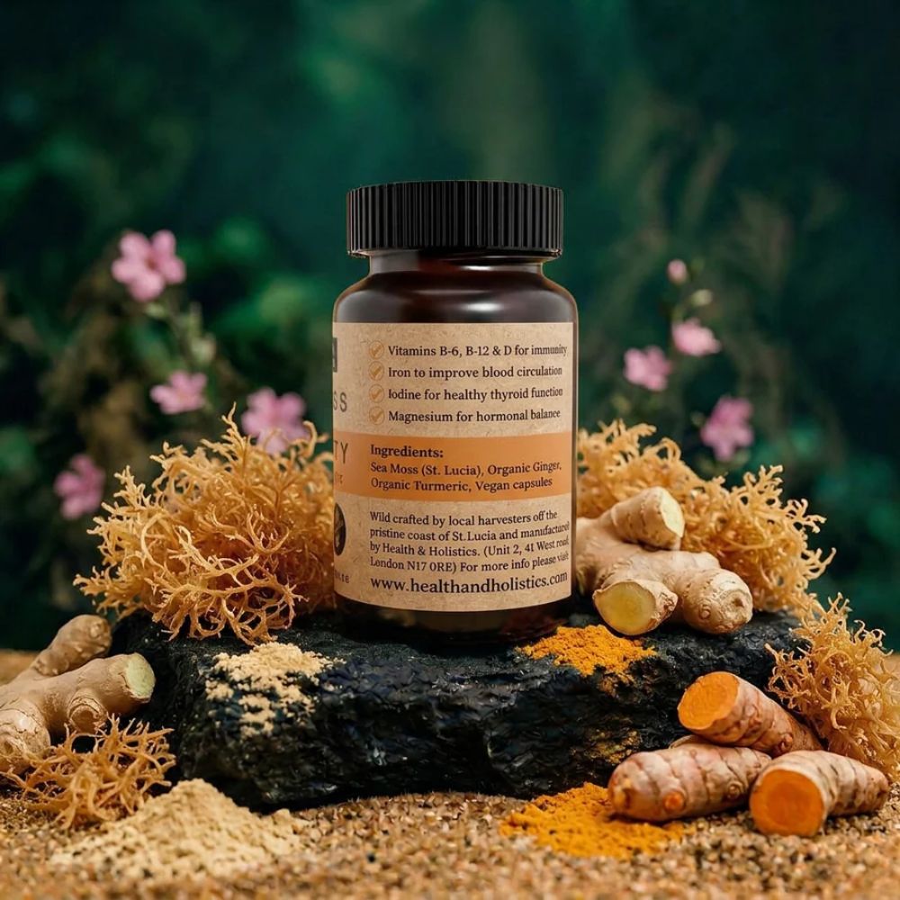 Health & Holistics Sea Moss Ginger & Turmeric 60 Capsules