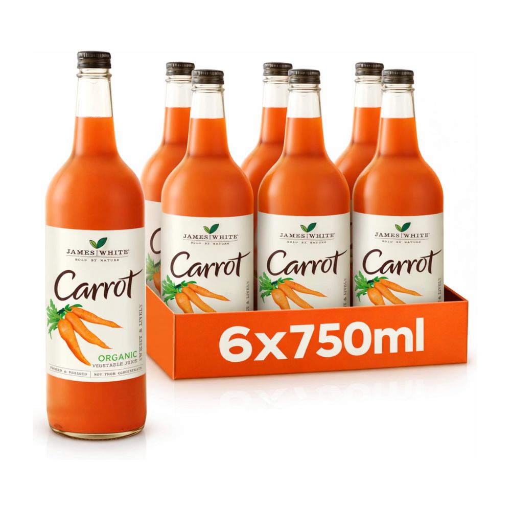 James White Organic Carrot Juice 6 x 750ml