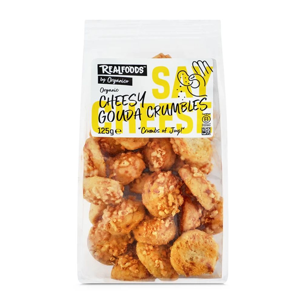 Realfoods by Organico Organic Cheesy Gouda Crumbles 10 x 125g