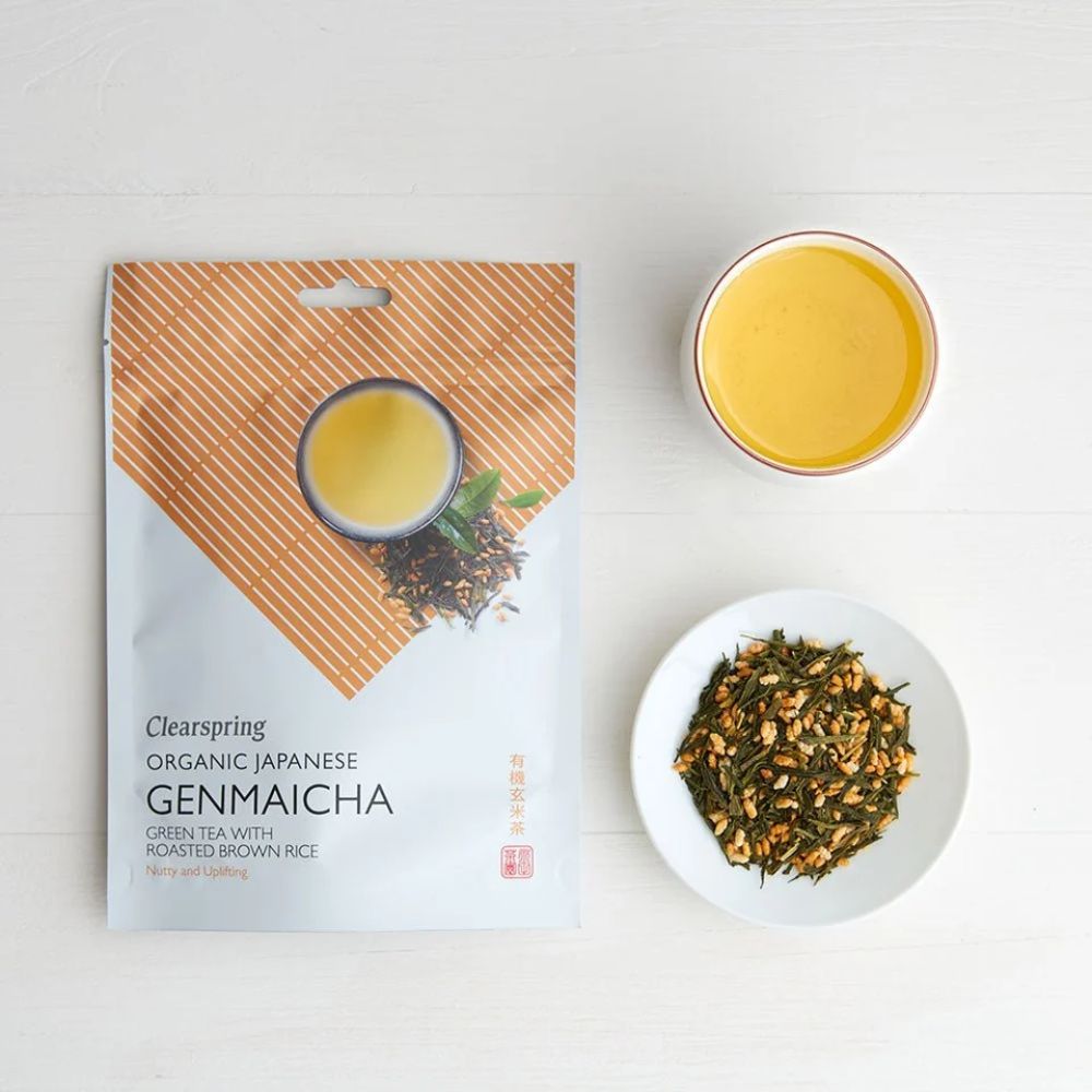 Clearspring Organic Japanese Genmaicha Green Tea with Roasted Rice 1 x 90g