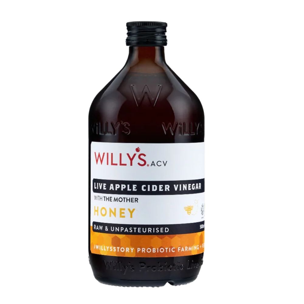 Willy's Organic Apple Cider Vinegar with Honey 1 x 500ml