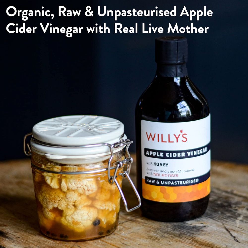 Willy's Organic Apple Cider Vinegar with Honey 1 x 500ml