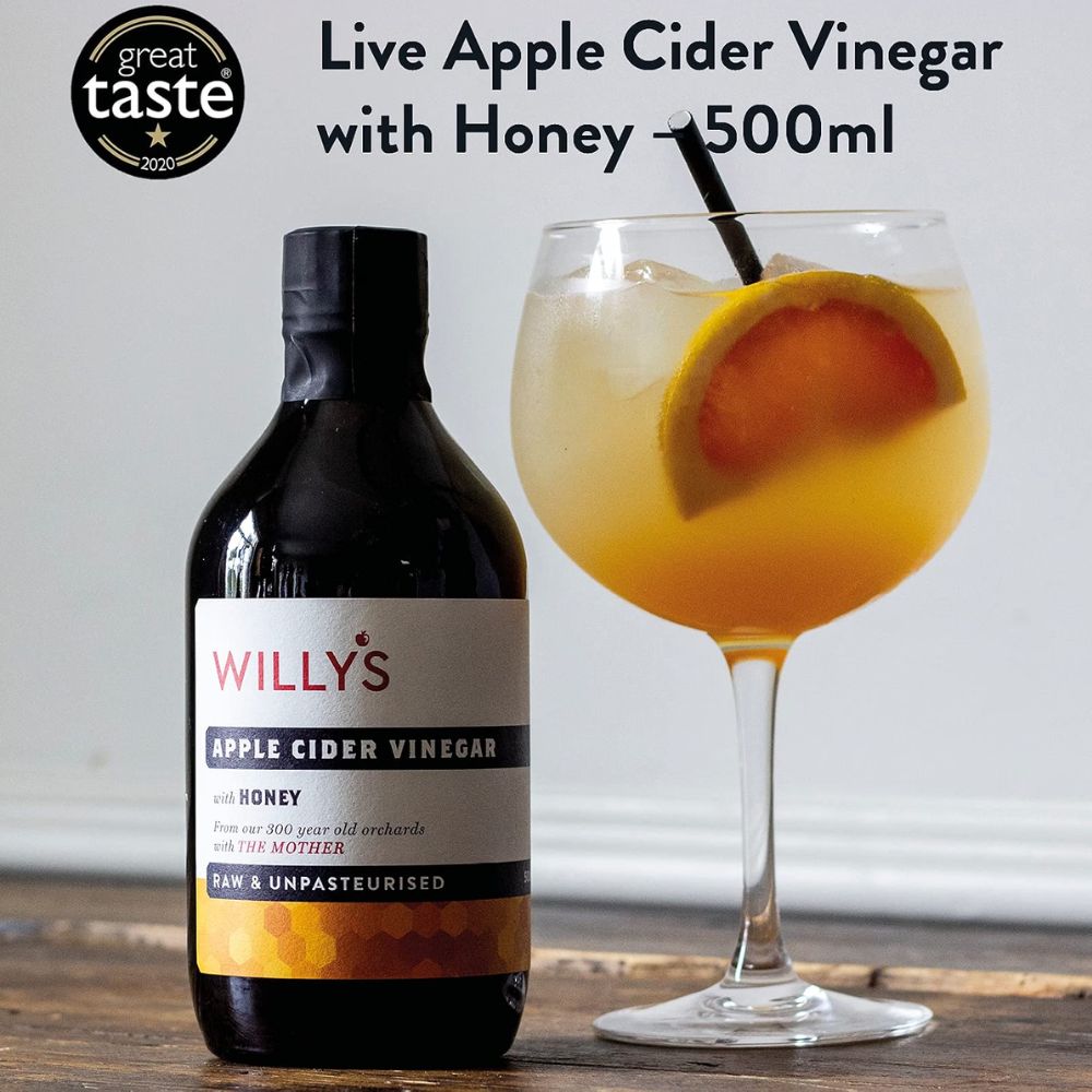 Willy's Organic Apple Cider Vinegar with Honey 1 x 500ml