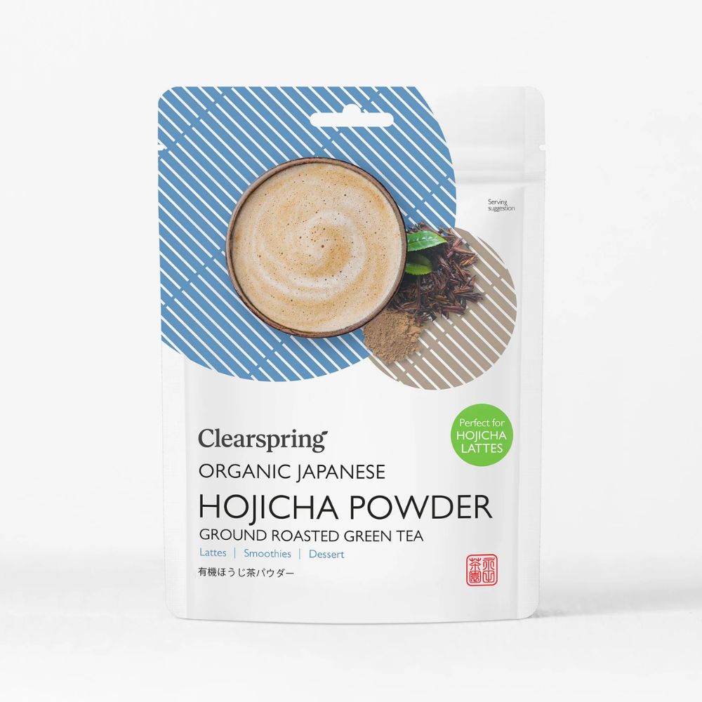 Clearspring Organic Japanese Hojicha Roasted Green Tea Powder 40g