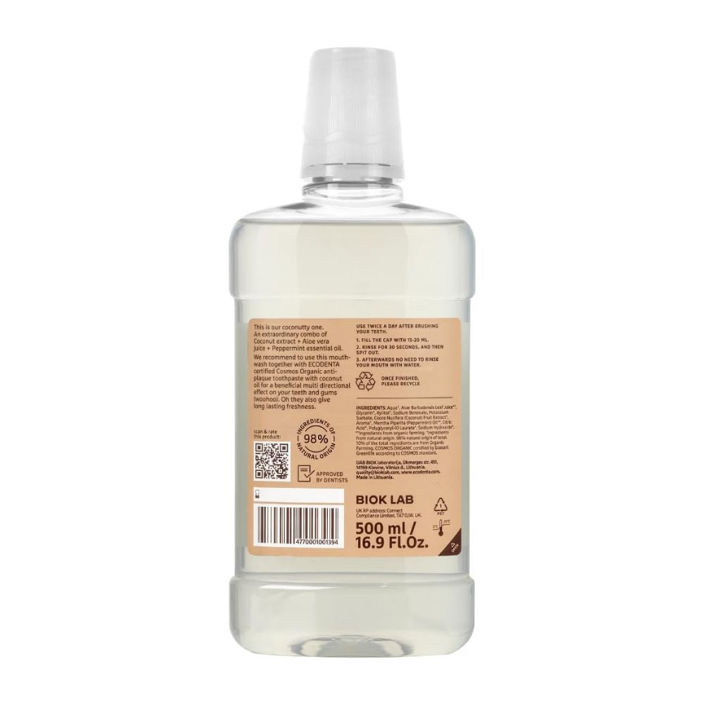 Ecodenta Organic Minty Coconut Mouthwash 500ml