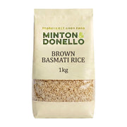 Minton & Donello Organic Long Grain Brown Basmati Rice 6 x 1Kg