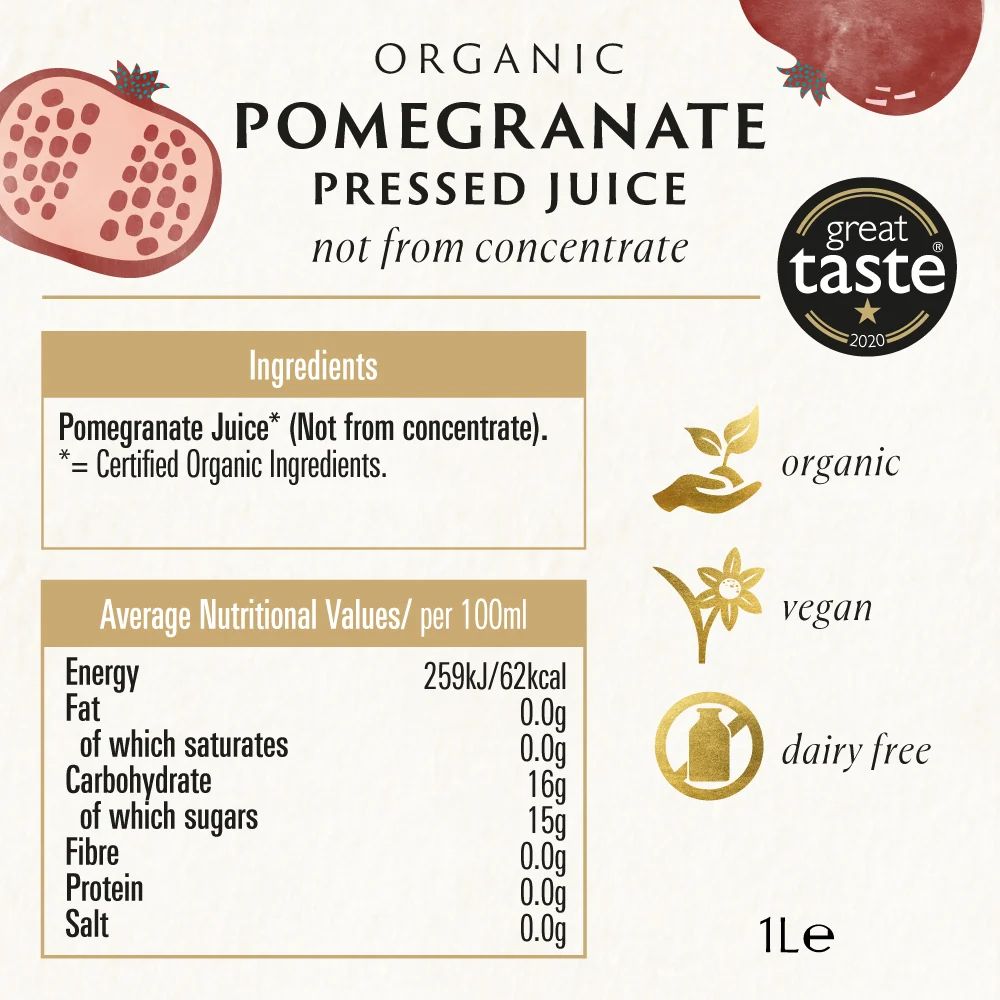 Biona Organic Pomegranate Juice 1 Litre