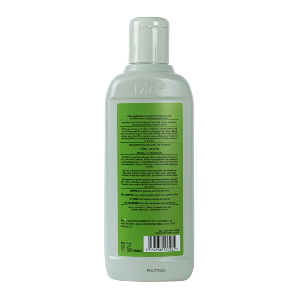 Bio-D Dishwasher Rinse Aid 12 x 750ml