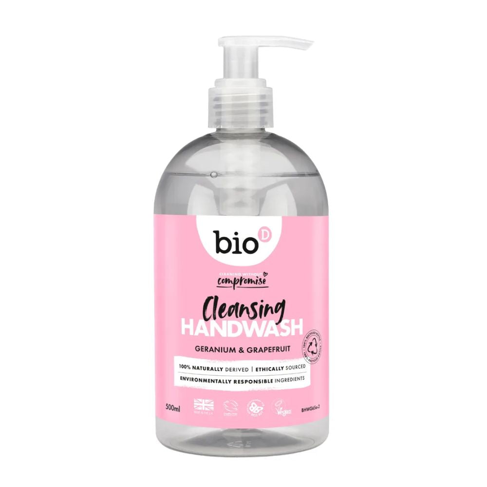 Bio-D Geranium and Grapefruit Cleansing Hand Wash 500ml