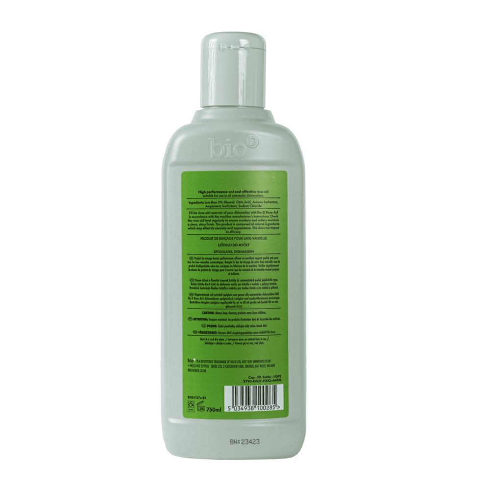Bio-D Dishwasher Rinse Aid 750ml