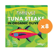 Fish4Ever Yellowfin Tuna In Organic Olive Oil 8 x 160g