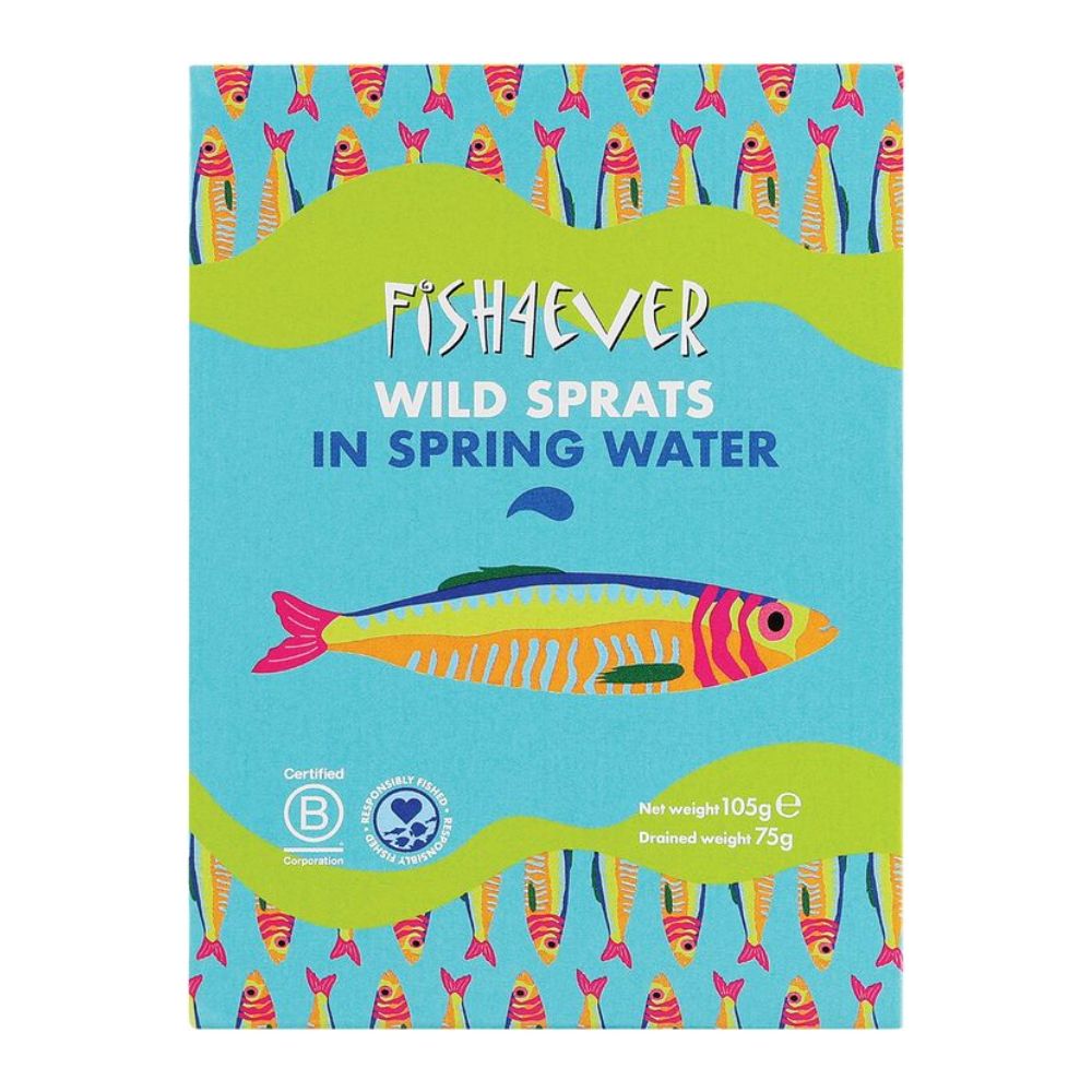 Fish4Ever Wild Sprats in Spring Water 105g