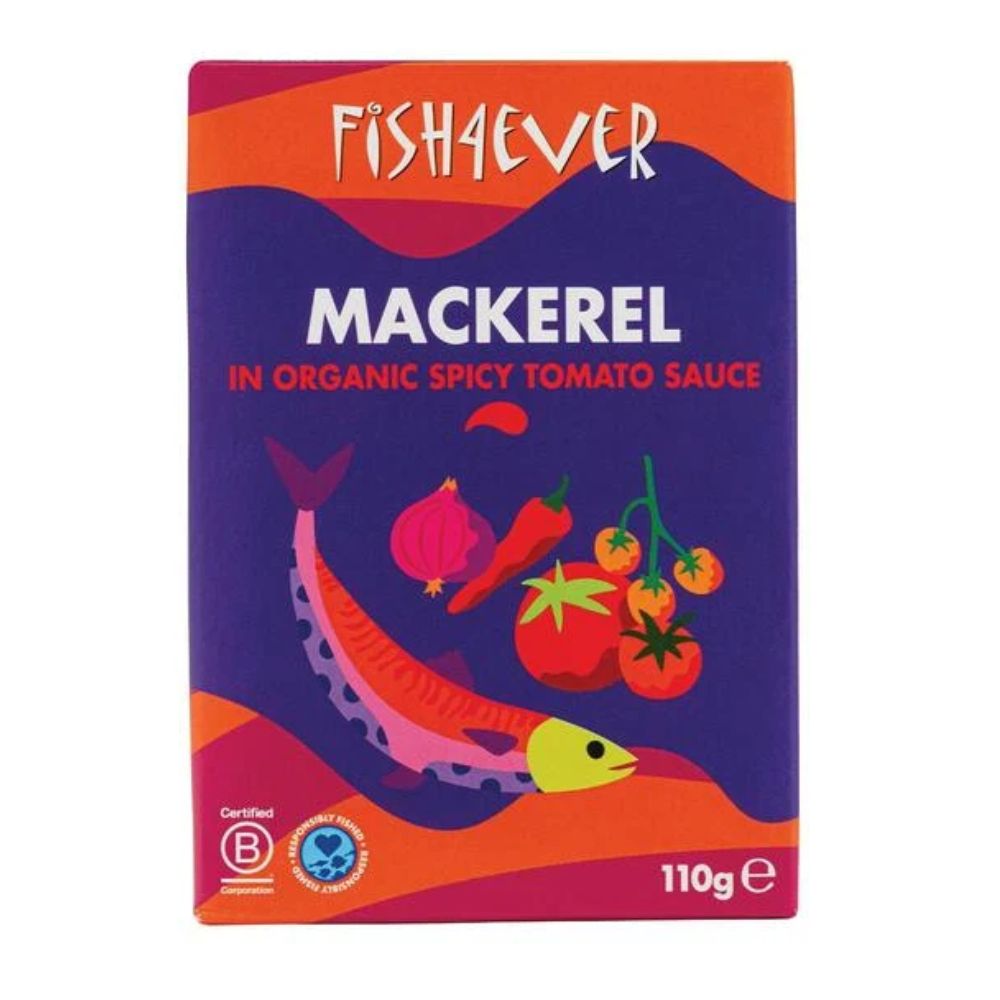 Fish4Ever Mackerel Fillets in Organic Tomato Sauce 110g