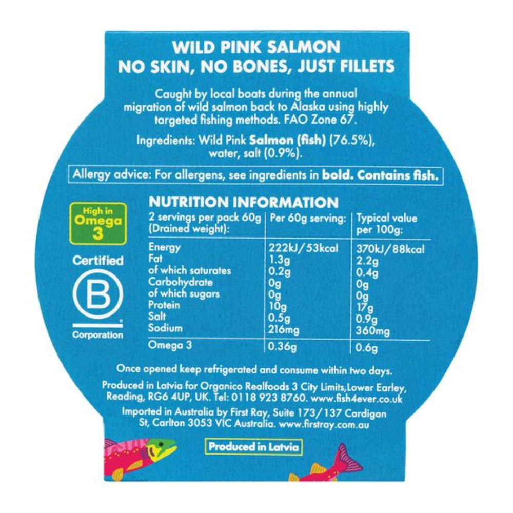Fish4Ever Wild Pacific Pink Salmon 170g