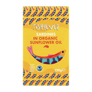 Fish4Ever Sardines in Organic Sunflower Oil 120g