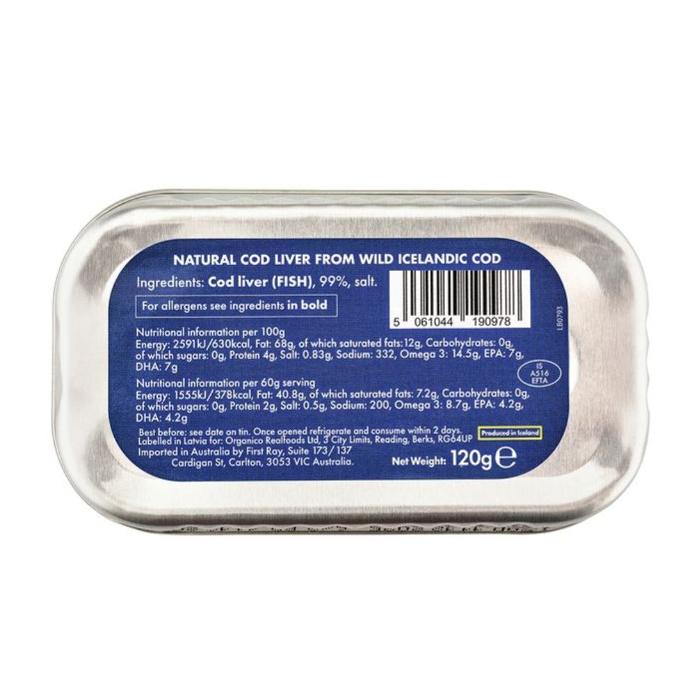Fish4Ever Wild Icelandic Cod Liver 120g