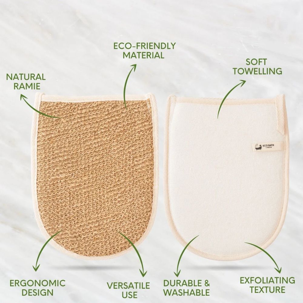 Eco Bath Natural Ramie Hemp Bath Mitt
