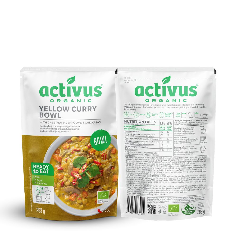 Activus Yellow Curry Bowl 9 x 283g