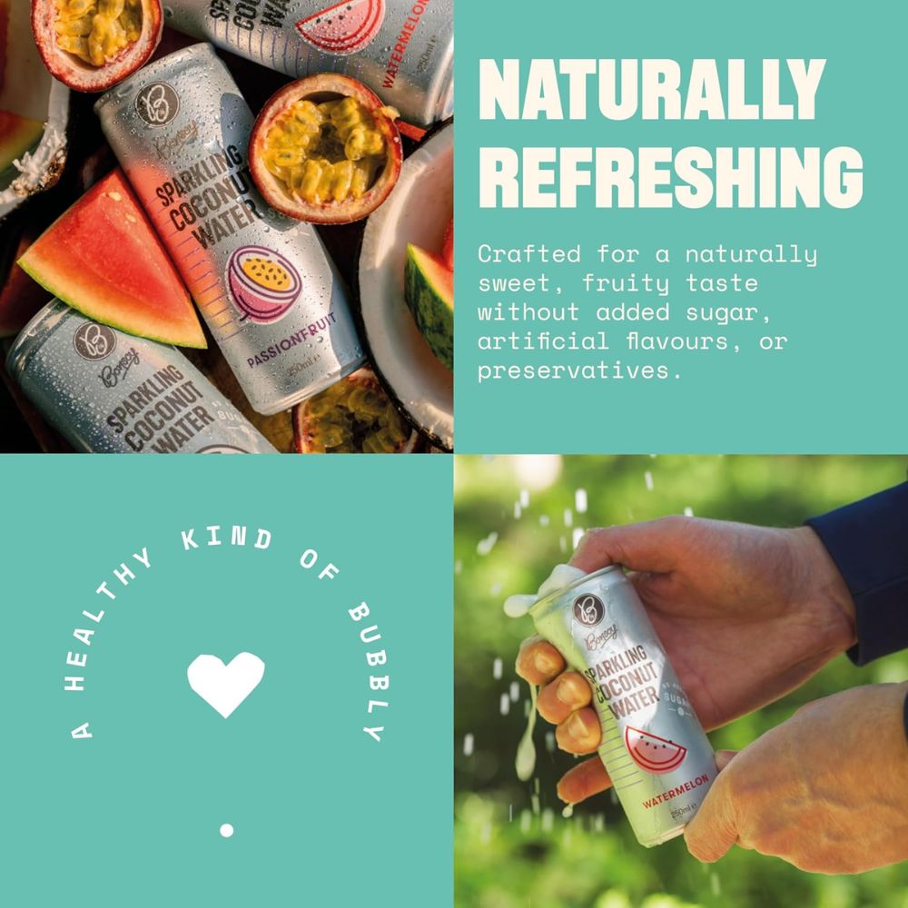 Bonsoy Sparkling Coconut Water 12 x 250ml