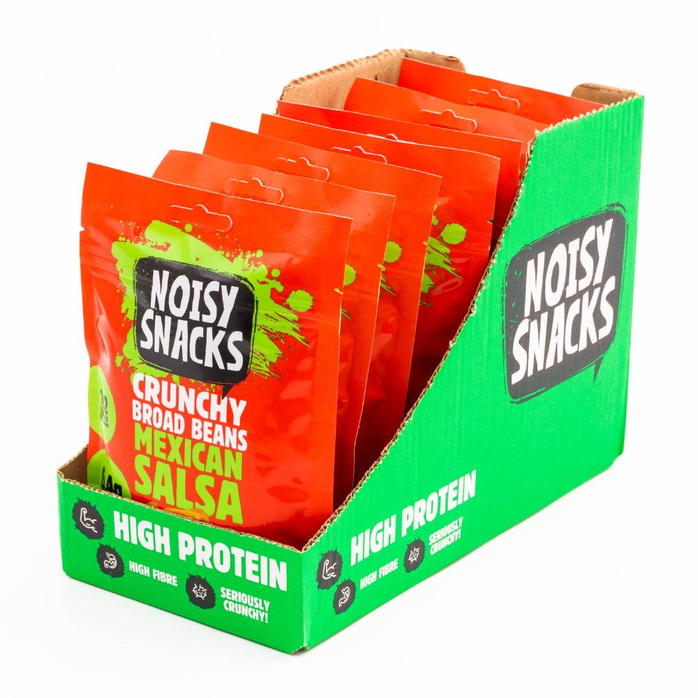 Noisy Snacks Broad Beans Mexican Salsa 7 x 100g