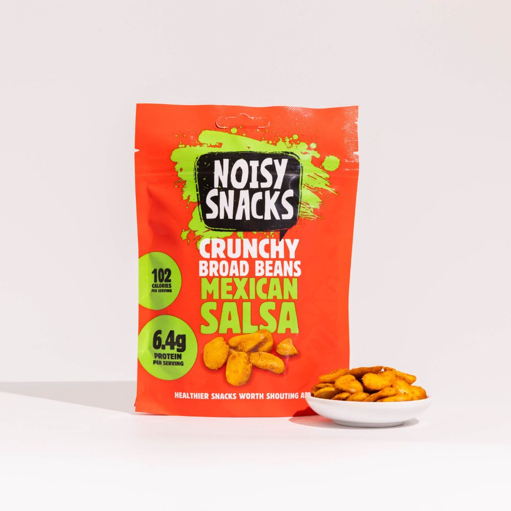 Noisy Snacks Broad Beans Mexican Salsa 7 x 100g