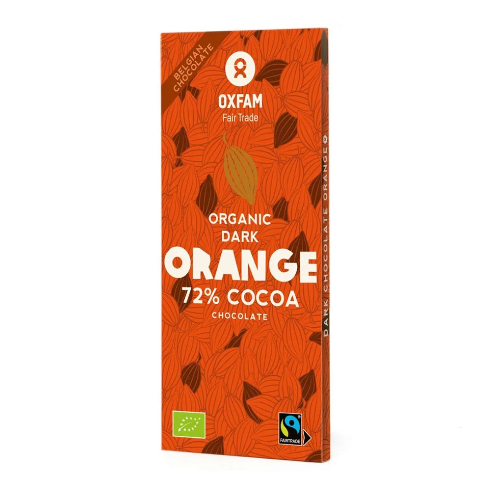 Oxfam Fair Trade Organic Dark Chocolate Orange 100g