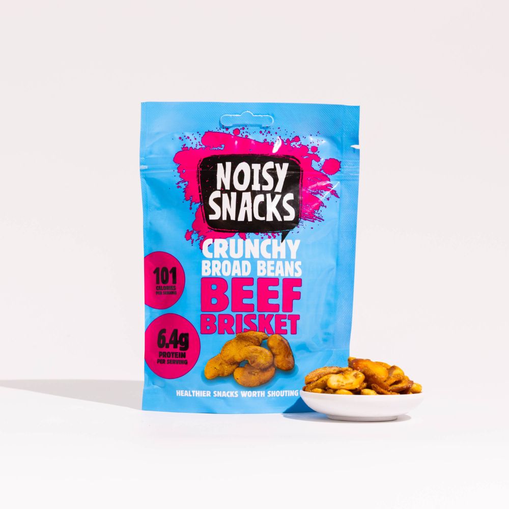 Noisy Snacks Crunchy Broad Beans Beef Brisket 7 x 100g