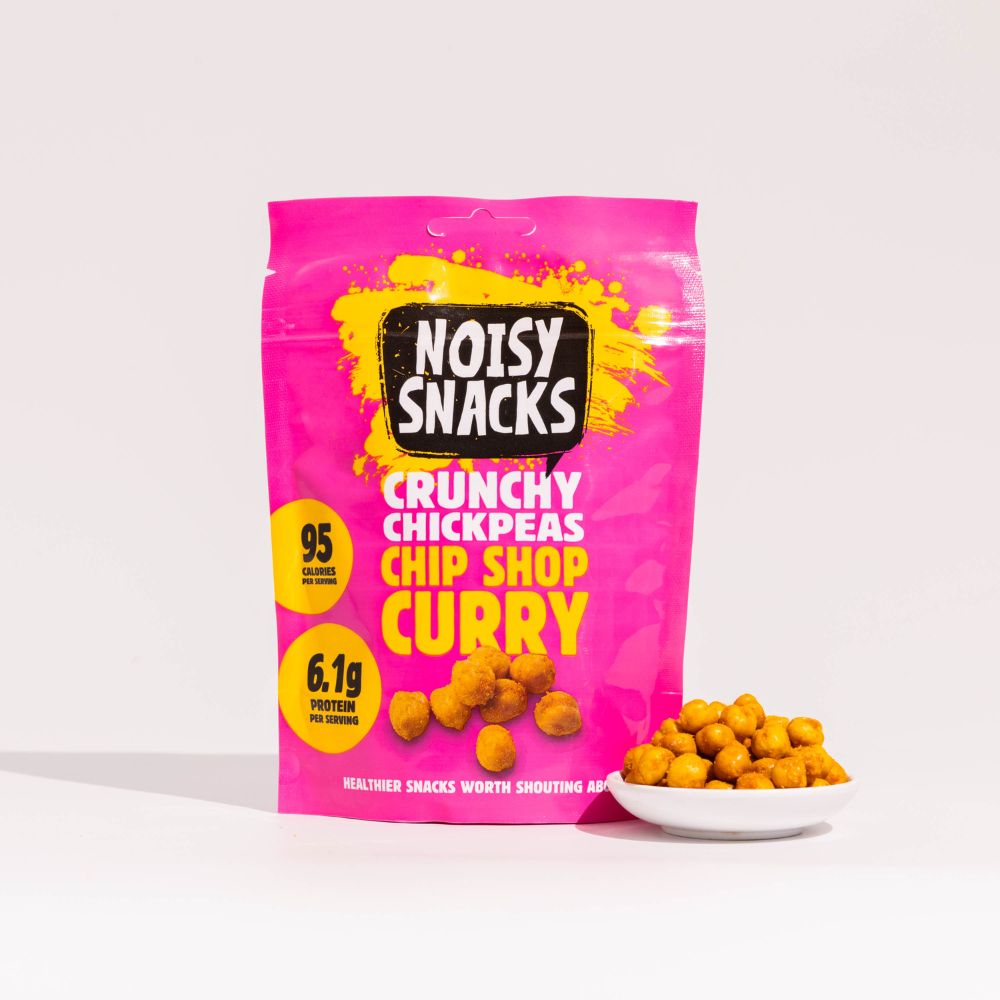 Noisy Snacks Coated Chickpeas Chip Shop Curry 7 x 100g