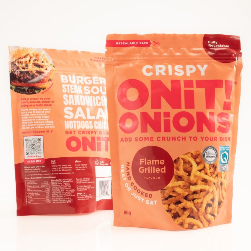 Onit Crispy Onions Flame Grilled Flavour 6 Pack x 95g