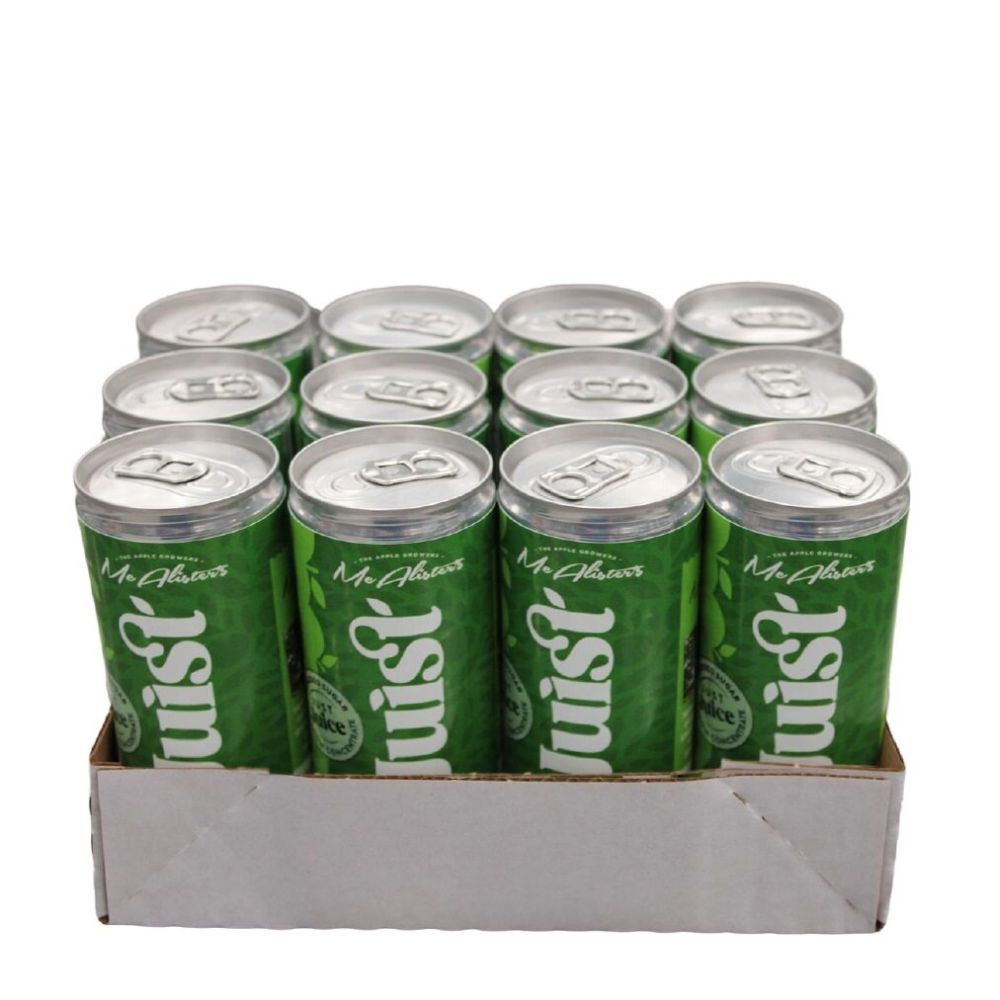 Juist Sparkling Pure Apple Juice Can 12 x 250ml