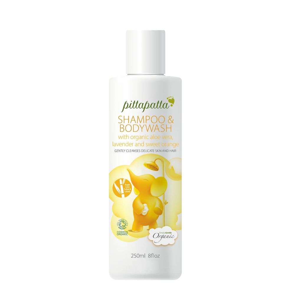 Simply Gentle Pittapatta Organic Shampoo & Bodywash 250ml x 3