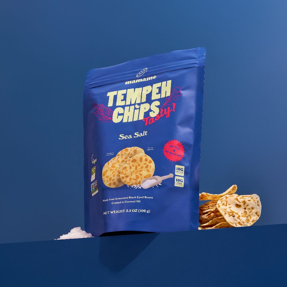 Mamame Tempeh Chips Sea Salt 12 x 100g
