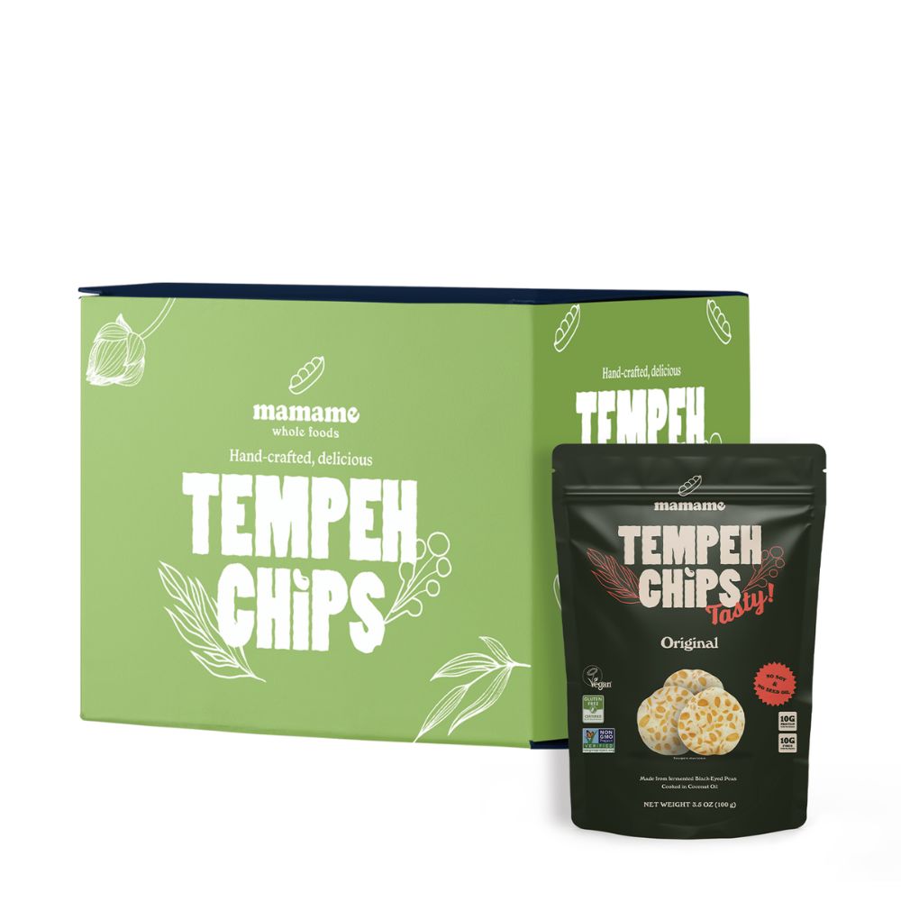 Mamame Tempeh Chips Original 12 x 100g
