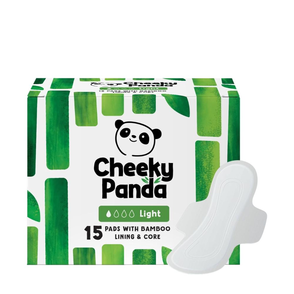 The Cheeky Panda Period Pads With Bamboo Light Flow 36 x 15 Pads