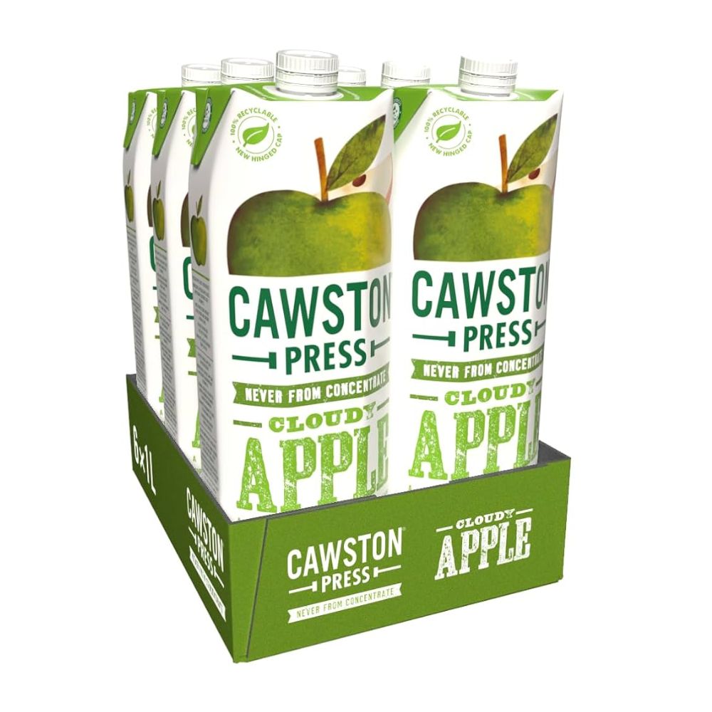 Cawston Press Pressed Cloudy Apple 1 Litre x6