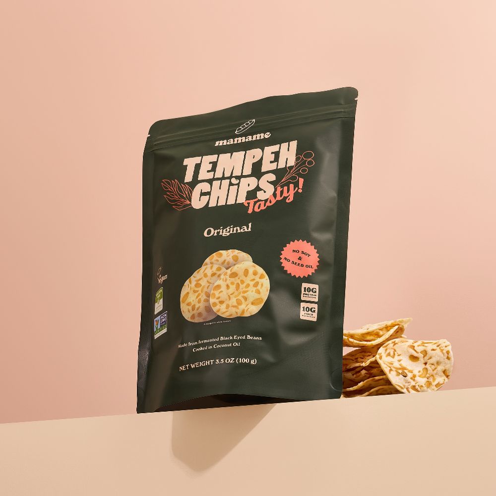 Mamame Tempeh Chips Original 12 x 100g