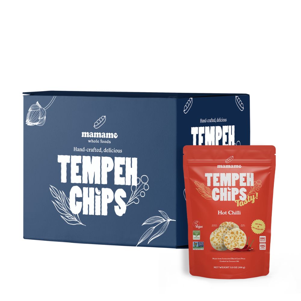 Mamame Tempeh Chips Hot Chilli 12 x 100g