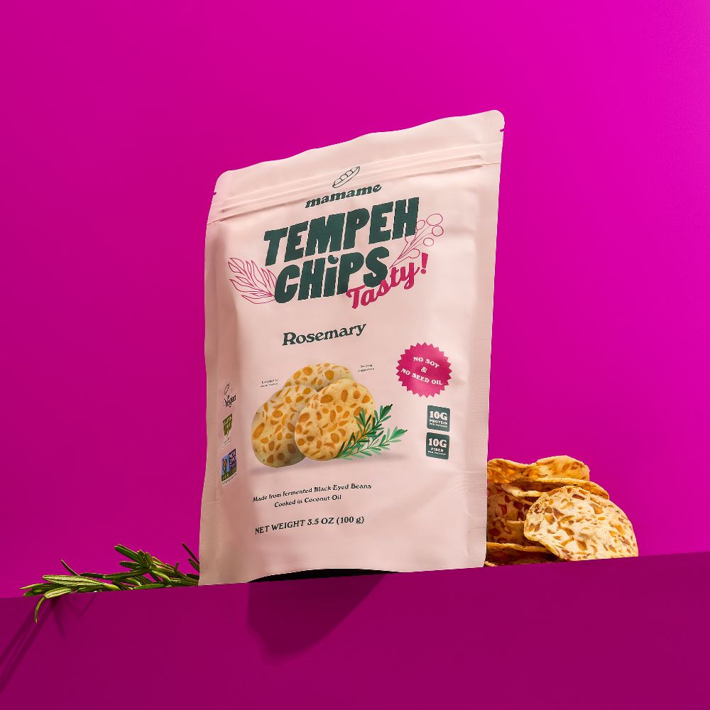 Mamame Tempeh Chips Rosemary 12 x 100g