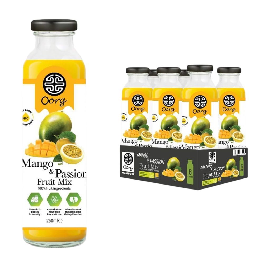 OORG Pure Mango & Passionfruit Juice 6 x 250ml