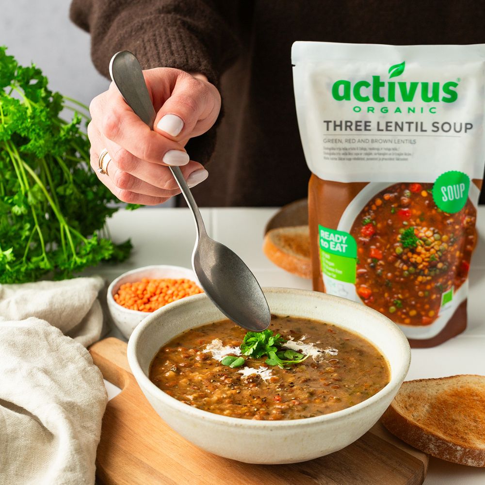 Activus Three Lentil Soup 9 x 400g